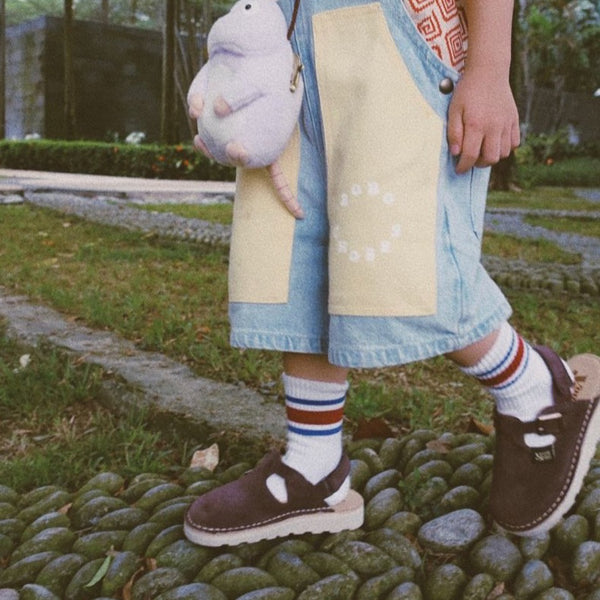 Heidi Buckle Suede Clogs with Sling Back (Dusty Lilac)