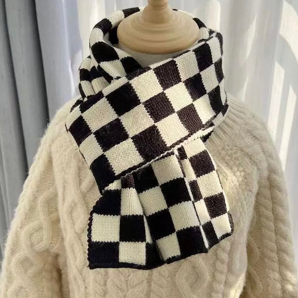 Checkerboard Scarf (Black)