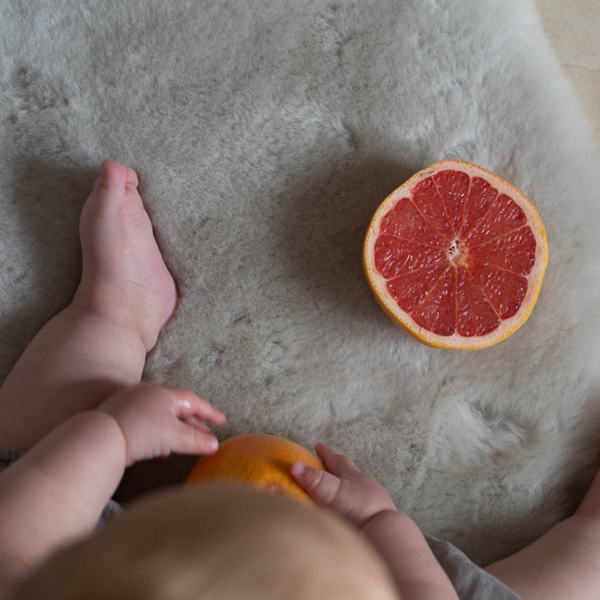 Sheepskin Wriggle Mat (Moon)