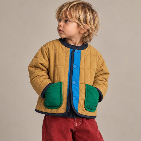 BC Light Padded Colour Block Jacket (Khaki)