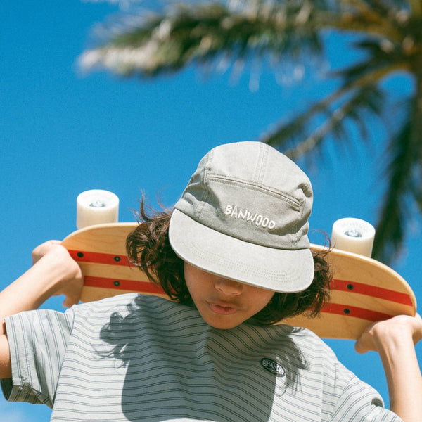 Banwood Washed 5 Panel Cap (Sage)