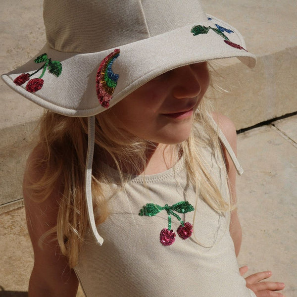 Beatrice Sequin Swim Sun Hat