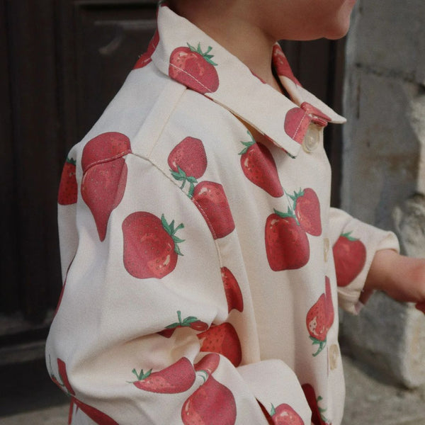 Fen Strawberry Print Overshirt Jacket (Fragola)