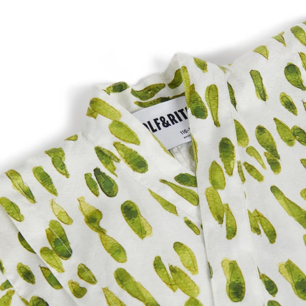 Jinbei Printed Kimono Shirt and Shorts Set (Drops)