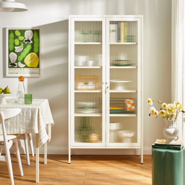 The Collector Mustard Made Storage Cabinet (Chalk)