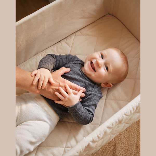 Moonboon Classic Quilted Cradle & Ceiling Mount Set