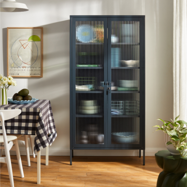 The Collector Mustard Made Storage Cabinet (Slate)