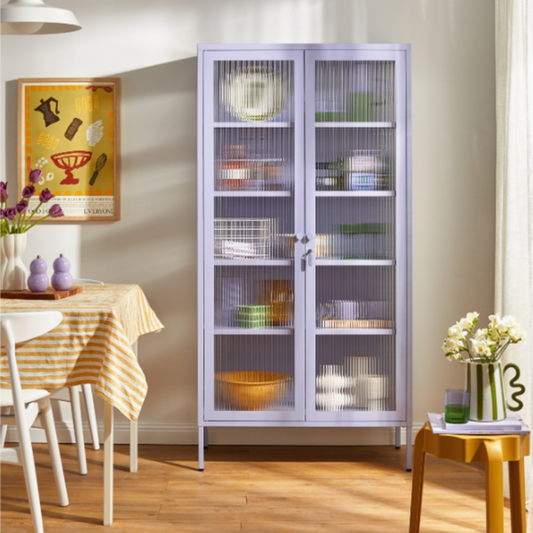 The Collector Mustard Made Storage Cabinet (Lilac)