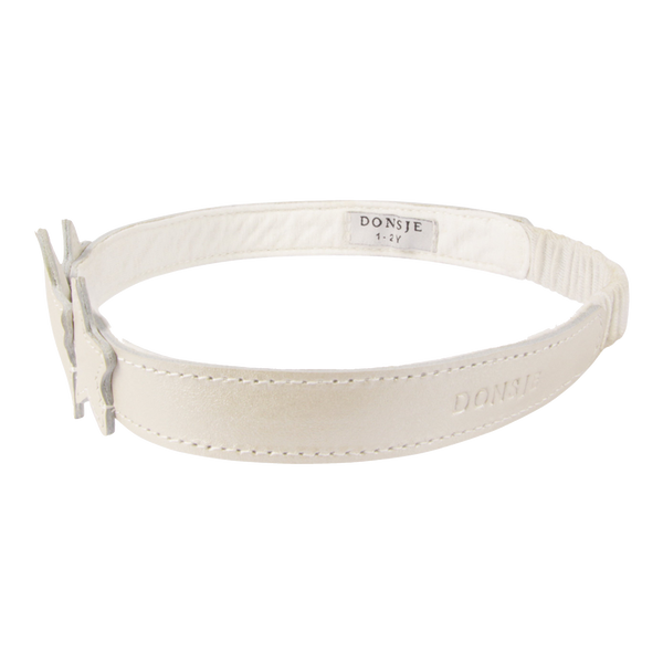 Starry Leather Headband (Off White)