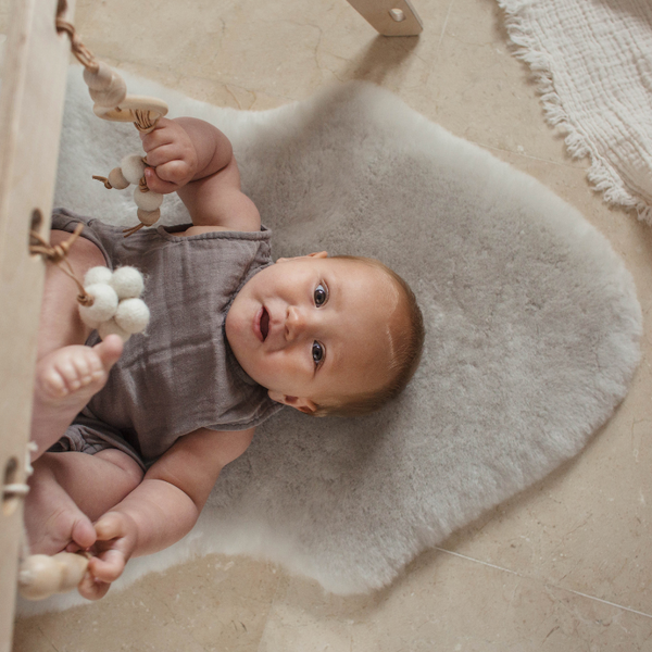 Sheepskin Wriggle Mat (Moon)