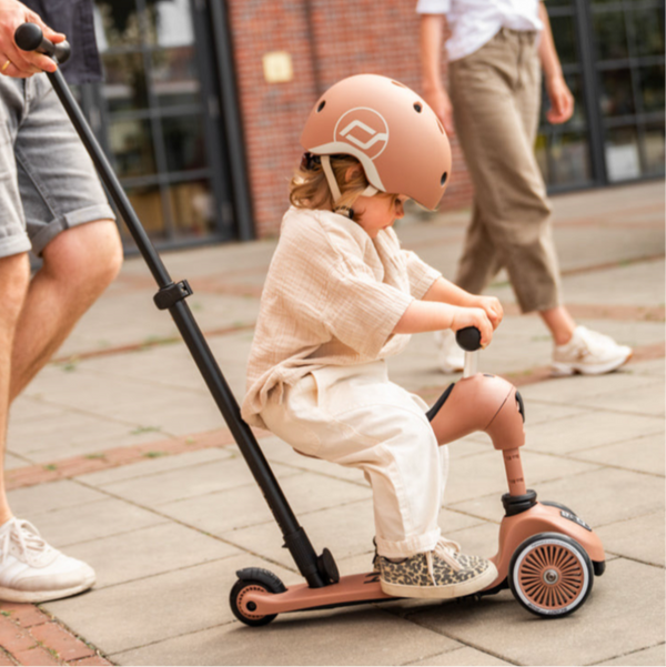 Highway Kick 1 Push & Go Bar Scooter + Pushbike (Mocha)