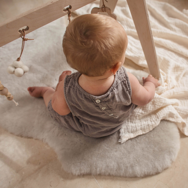 Sheepskin Wriggle Mat (Moon)
