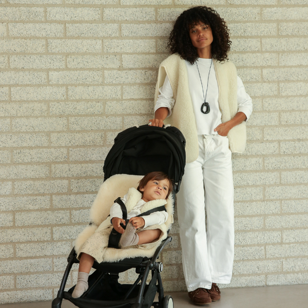 Mama Binibamba Merino Wool Gilet (Milk)