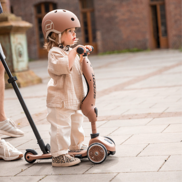 Highway Kick 1 Push & Go Bar Scooter + Pushbike (Mocha)