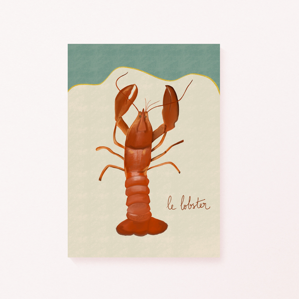 Le Lobster Art Print