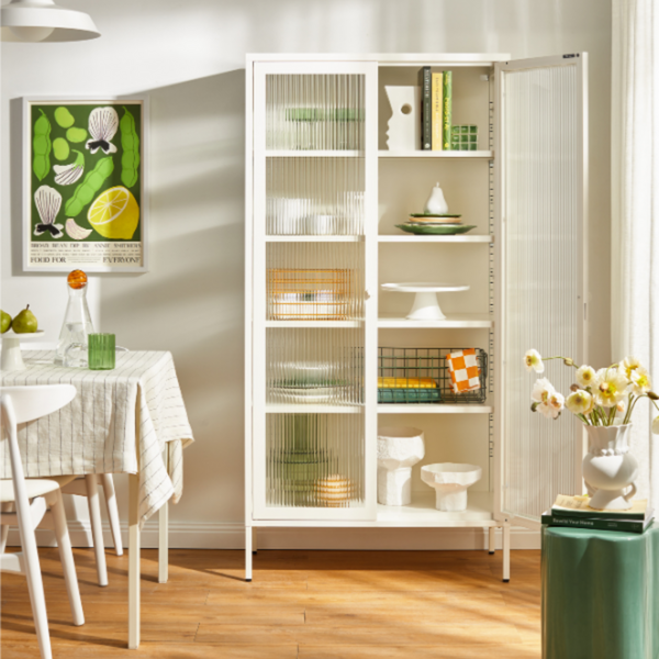 The Collector Mustard Made Storage Cabinet (Chalk)