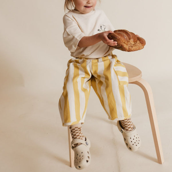 Emerson Lemon Striped Trouser