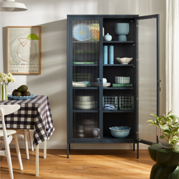 The Collector Mustard Made Storage Cabinet (Slate)