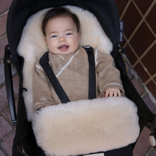 BINI Merino Sheepskin Mini Puff (Milk)