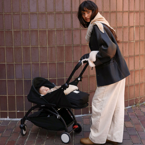 BINI Merino Sheepskin Mini Puff (Milk)
