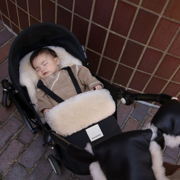 BINI Merino Sheepskin Mini Puff (Milk)