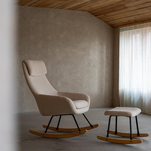 Hocker Rocking Footstall (Sheep Cream)