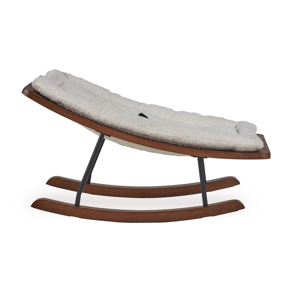 Boucle Cream Rocking Baby Bouncer