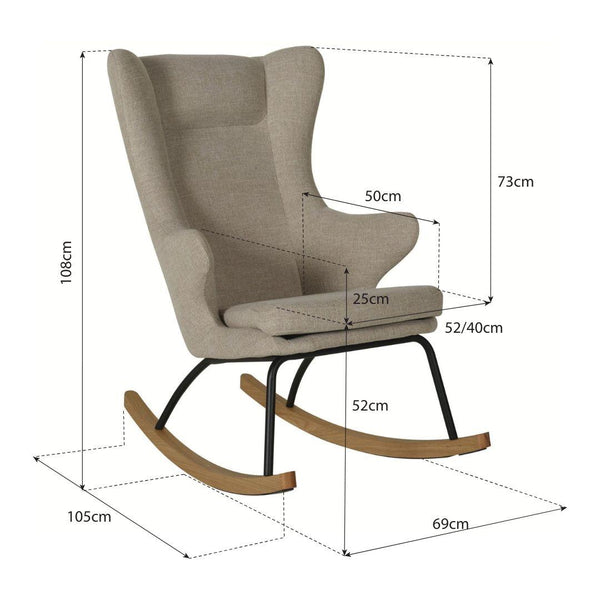 Adults Rocking Chair De Luxe (Clay)