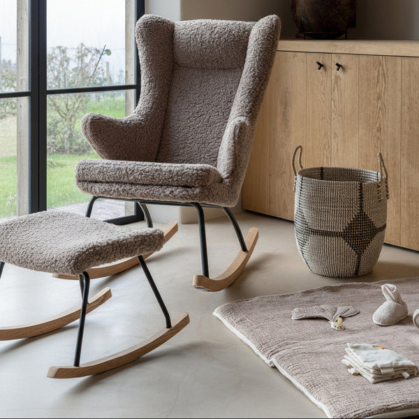 Adults Rocking Chair De Luxe (Stone Teddy)