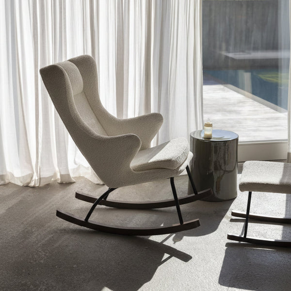 Adults Rocking Chair De Luxe (Boucle Cream)