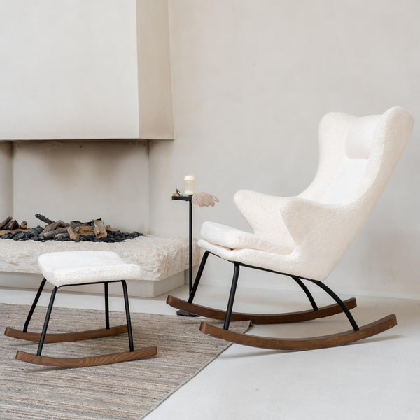 Adults Rocking Chair De Luxe (Boucle Cream)