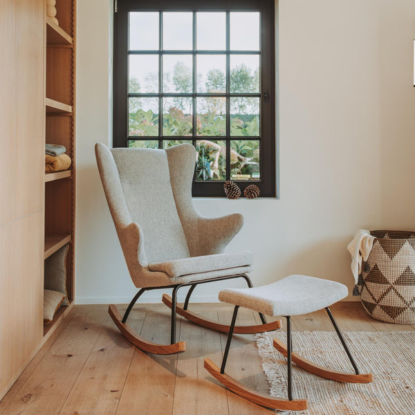 Hocker Rocking De Luxe Footstall (Sand Grey)
