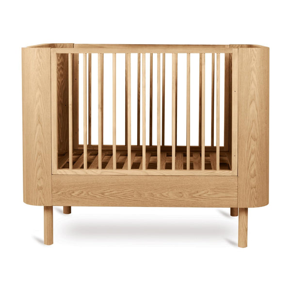 Yume Wooden Height Adjustable Baby Cot (Natural Ash)