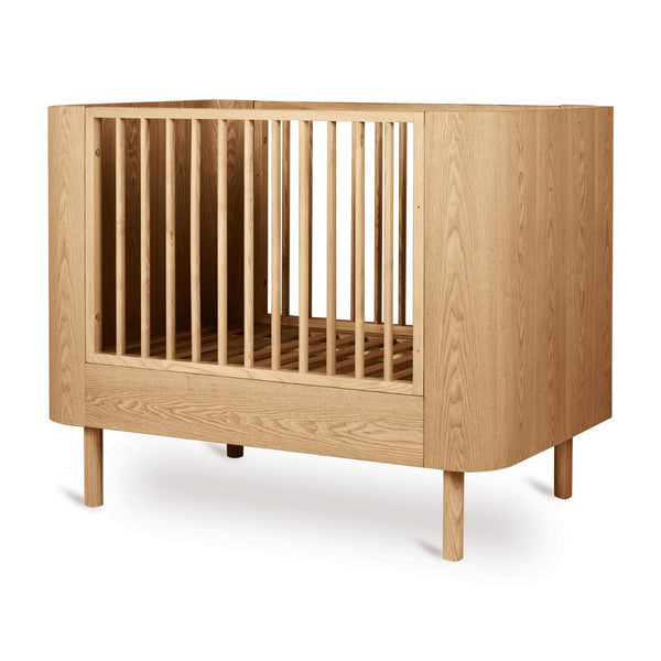 Yume Wooden Height Adjustable Baby Cot (Natural Ash)