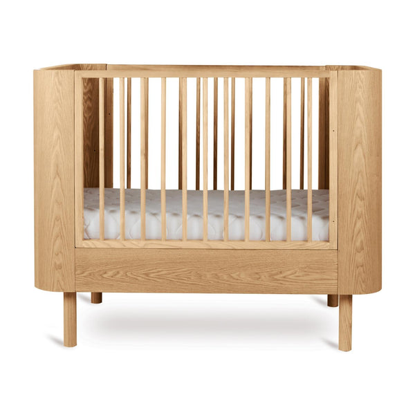 Yume Wooden Height Adjustable Baby Cot (Natural Ash)
