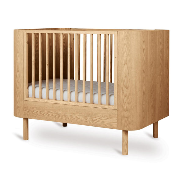 Yume Wooden Height Adjustable Baby Cot (Natural Ash)
