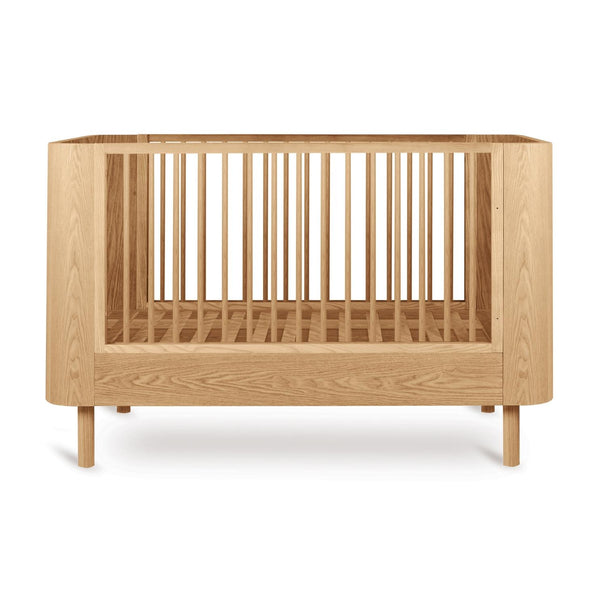 Yume Wooden Height Adjustable Cot Bed (Natural Ash)