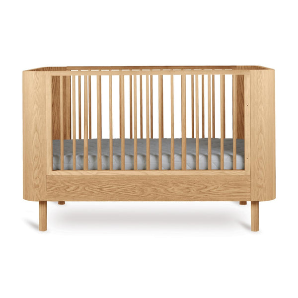 Yume Wooden Height Adjustable Cot Bed (Natural Ash)