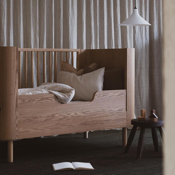 Yume Wooden Safety Rail for Cot Bed (Natural Ash)