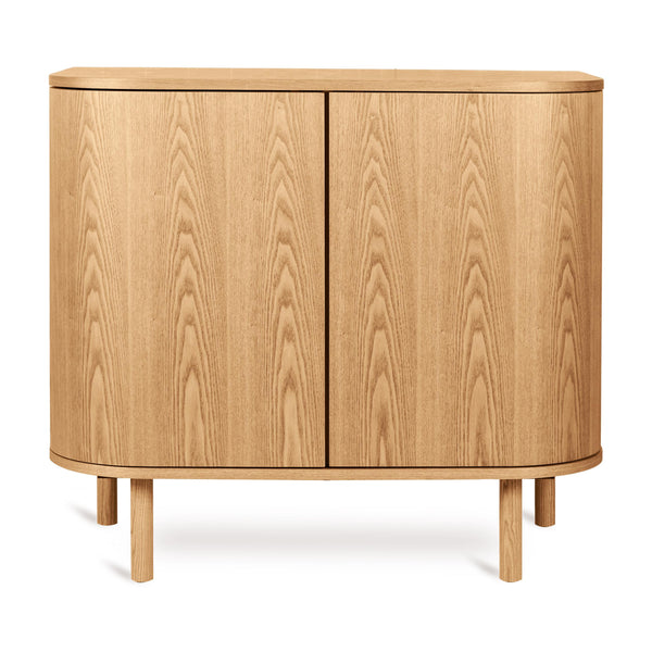 Yume Wooden 2 Door Chest of Drawers (Natural Ash)