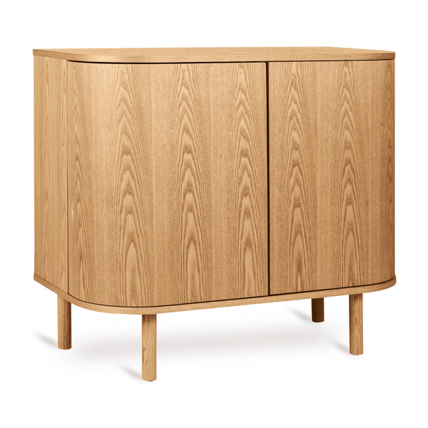 Yume Wooden 2 Door Chest of Drawers (Natural Ash)