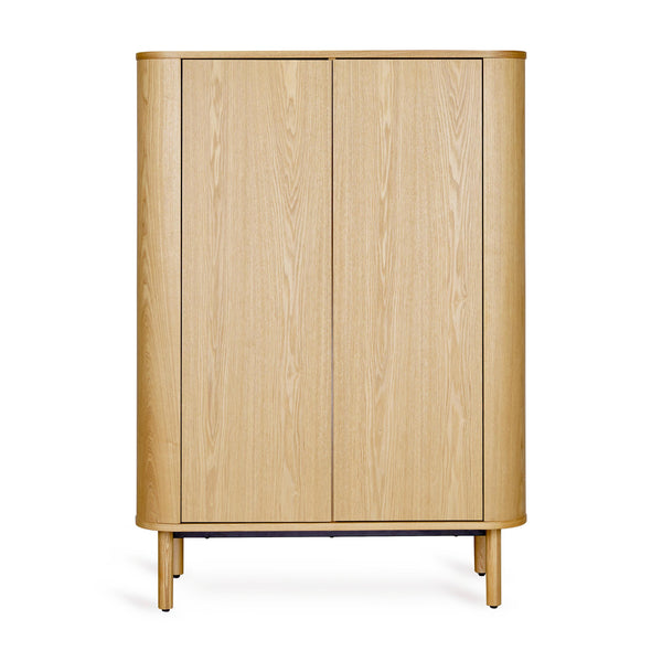 Yume Wooden Flat Door Wardrobe (Natural Ash)