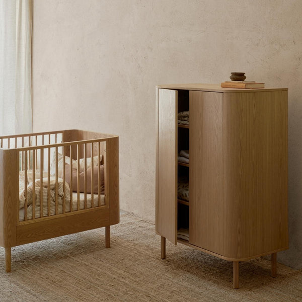 Yume Wooden Flat Door Wardrobe (Natural Ash)