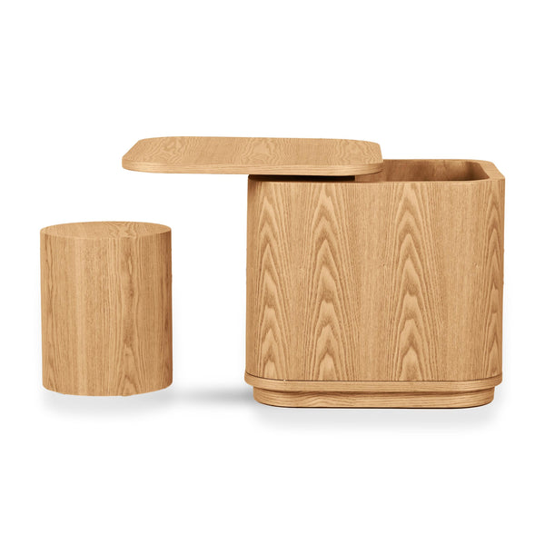 Yume Wooden Children's Storage Table (Natural Ash)