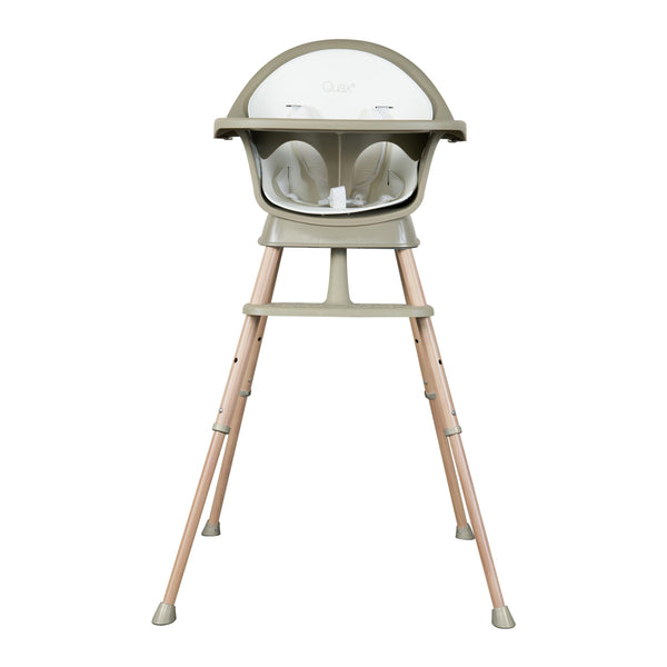 Ultimo 3 Luxe Adjustable Wooden Leg Highchair (Thyme/Natural)