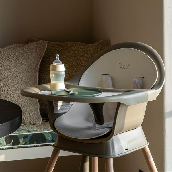 Ultimo 3 Luxe Adjustable Wooden Leg Highchair (Thyme/Natural)