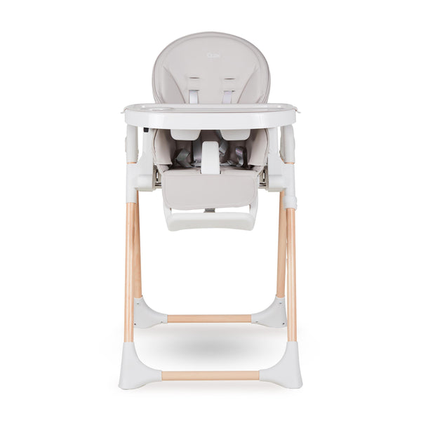 Papum Foldable Newborn to Toddler Adjustable Highchair (White/Natural)