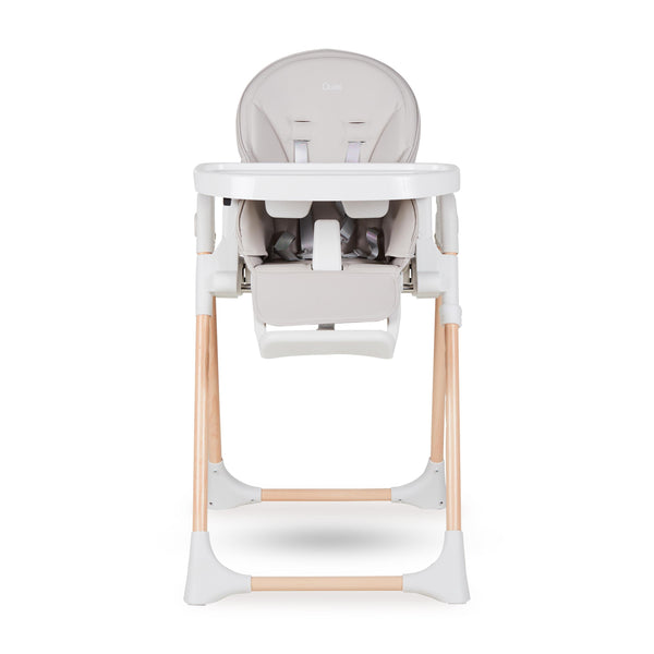 Papum Foldable Newborn to Toddler Adjustable Highchair (White/Natural)