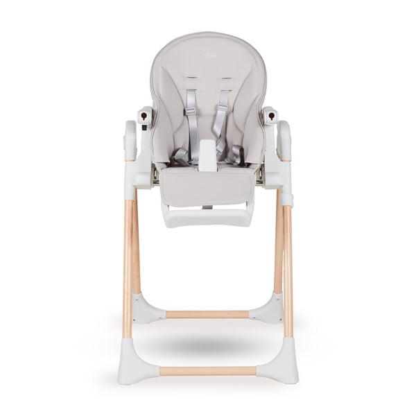 Papum Foldable Newborn to Toddler Adjustable Highchair (White/Natural)