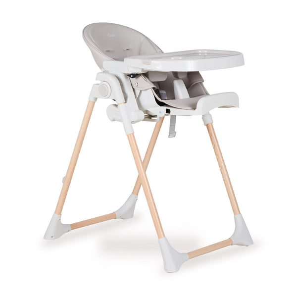 Papum Foldable Newborn to Toddler Adjustable Highchair (White/Natural)